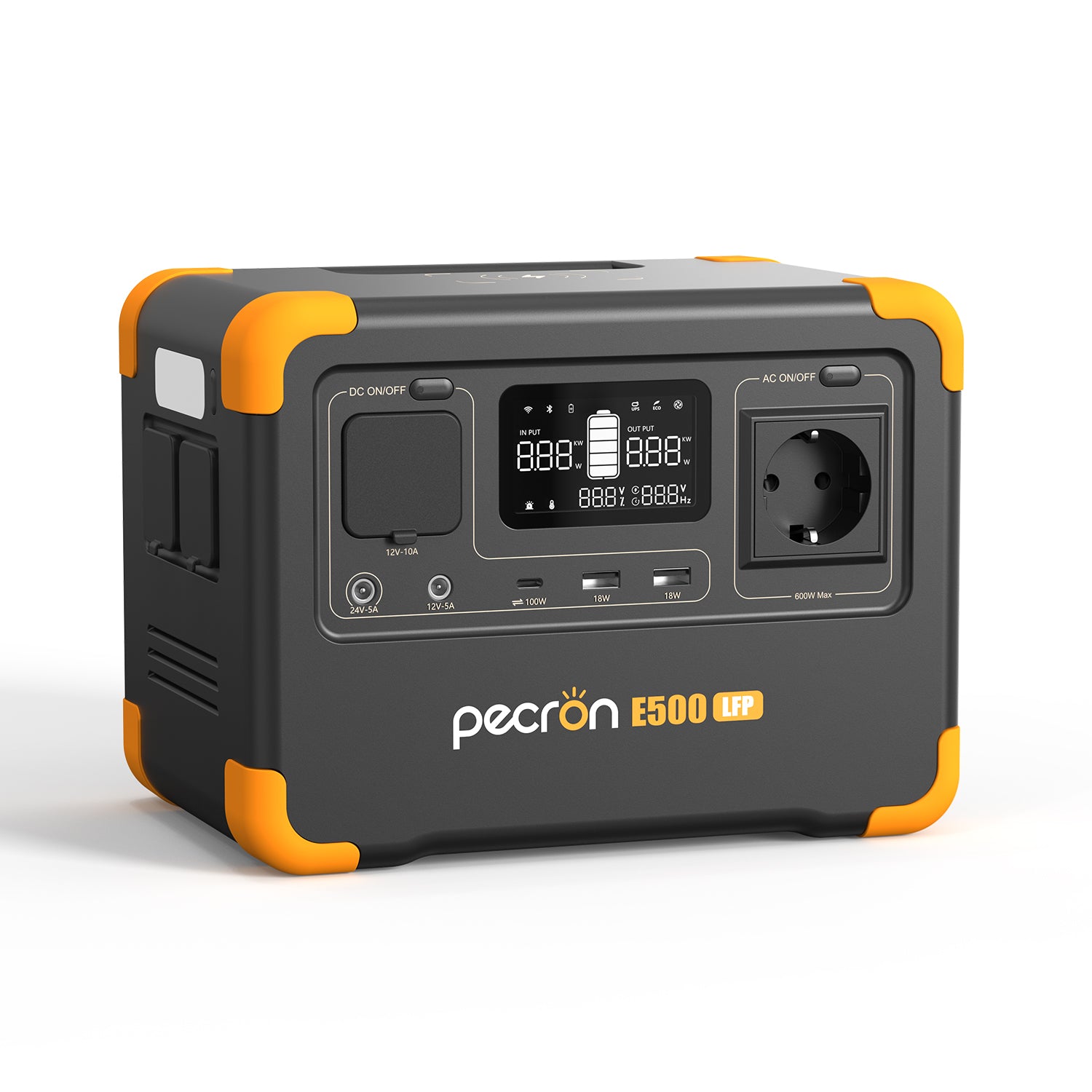 PECRON E500LFP Portable Power Station 600W 576Wh（Pre-ordered products）