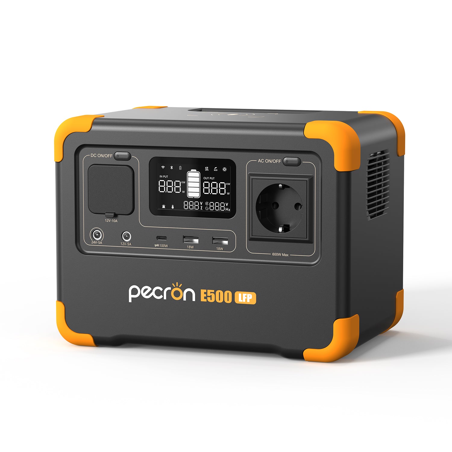 PECRON E500LFP Portable Power Station 600W 576Wh（Pre-ordered products）