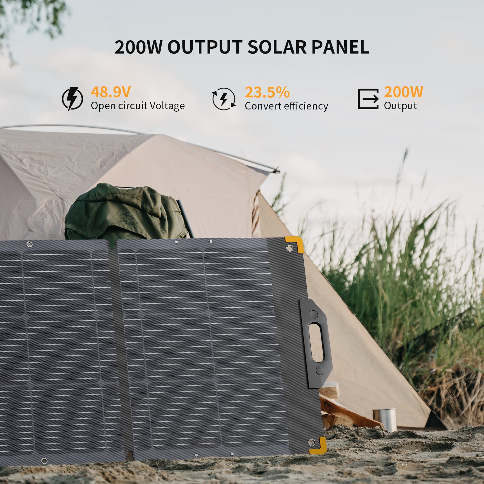 Pecron pv200 200w portable solar panel waterproof ip67