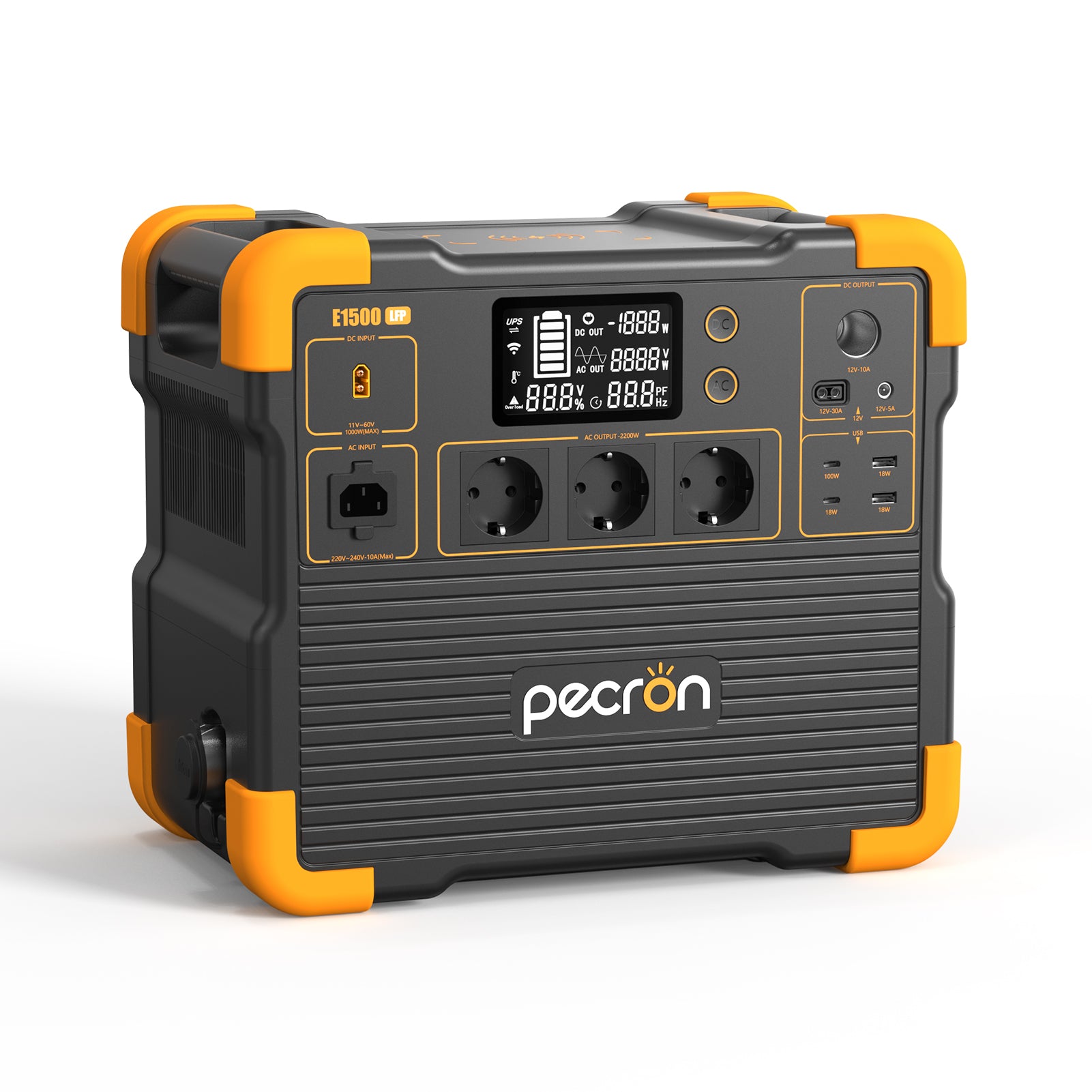 PECRON E1500LFP Expandable Portable Power Station 2200W 1536Wh