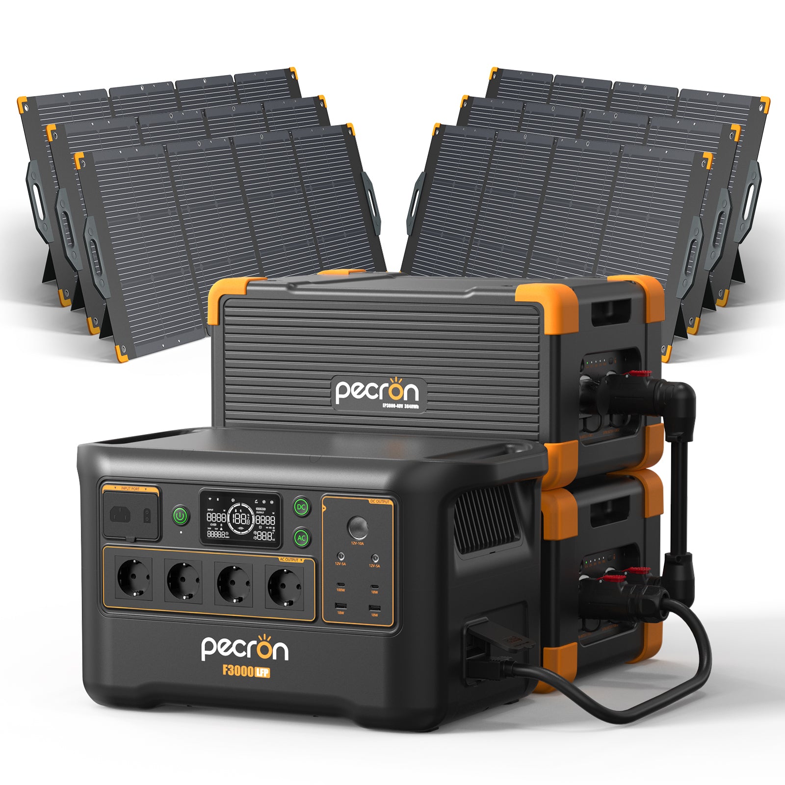 F3000LFP+XT120-M+200W solar Panel*6+EP3800-48V*2
