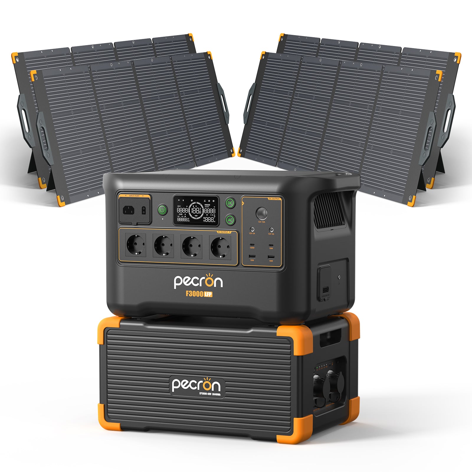F3000LFP+XT120-M+200W solar Panel*6+EP3800-48V*1