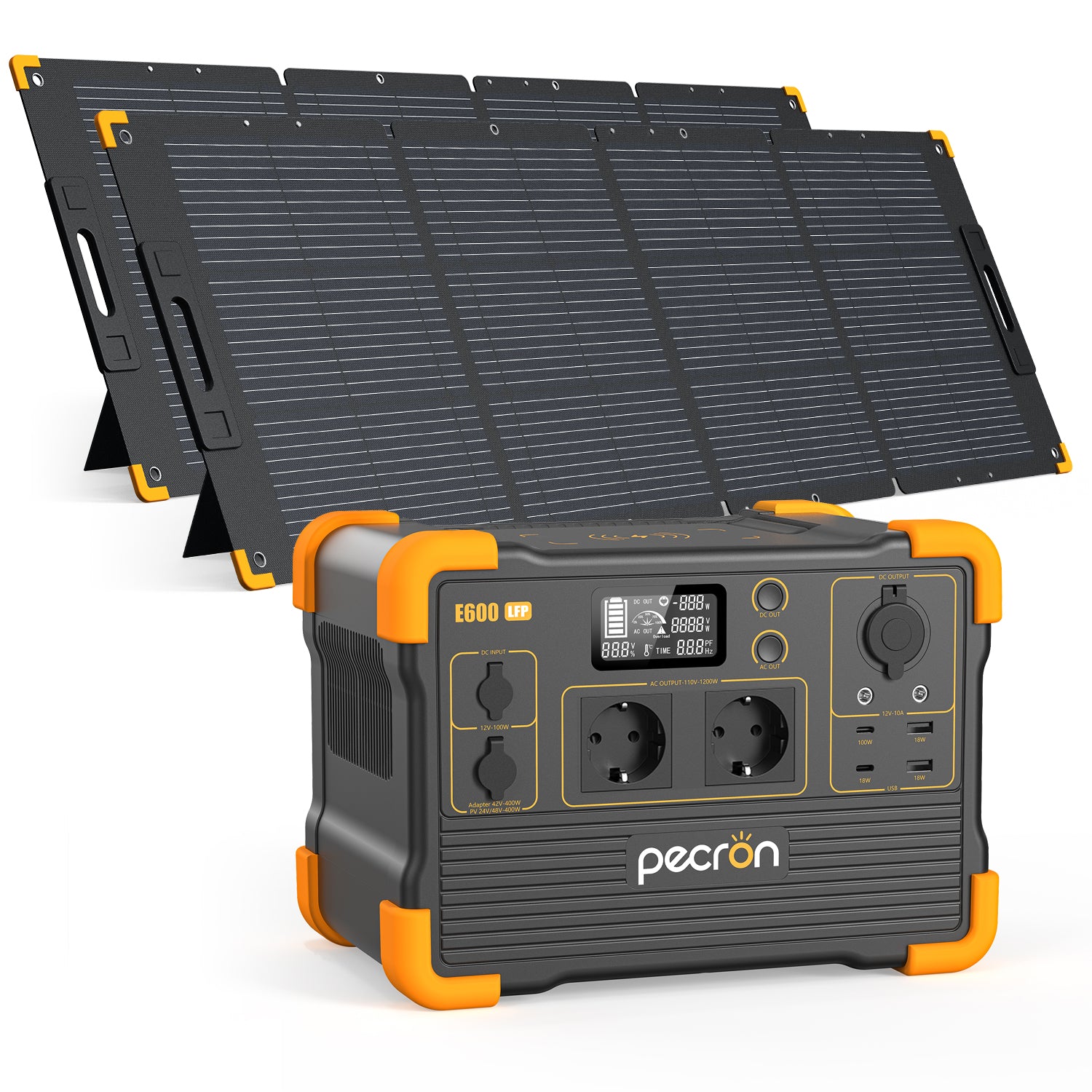 PECRON E600LFP 230V Portable Power Station 1200W 614Wh LiFePo4 EU Version