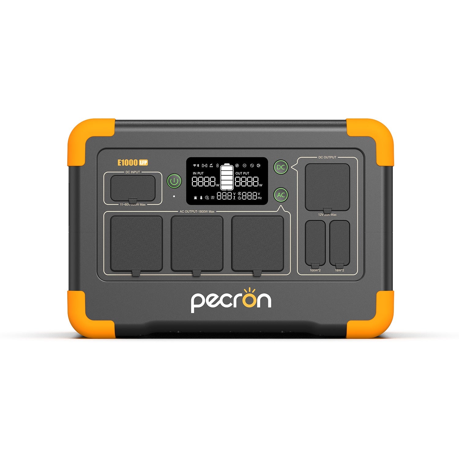 PECRON E1000LFP Portable Power Station 1800W 1024Wh - Pecron-eu