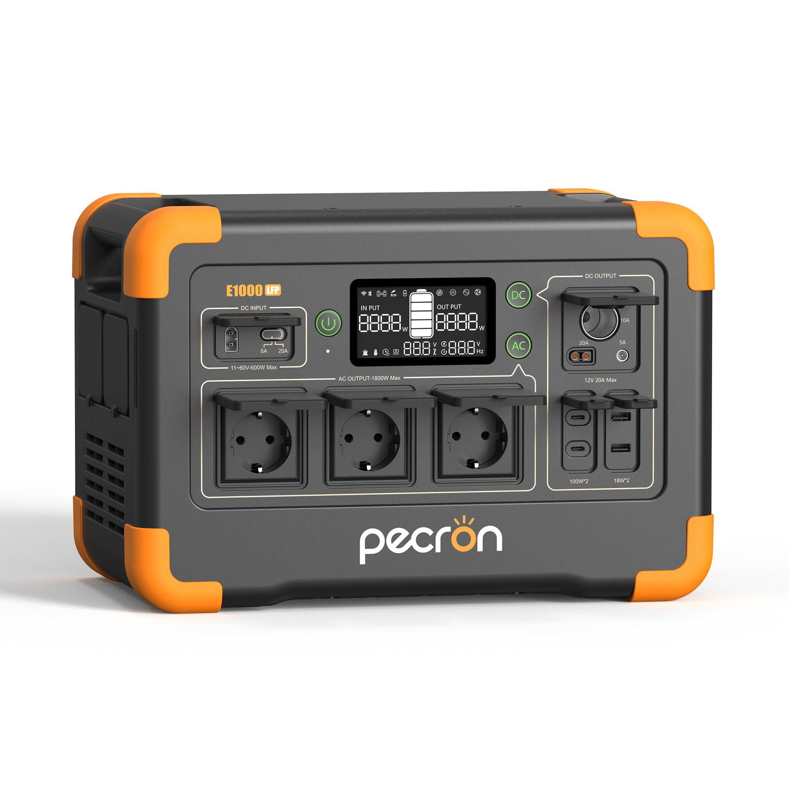 PECRON E1000LFP Portable Power Station 1800W 1024Wh