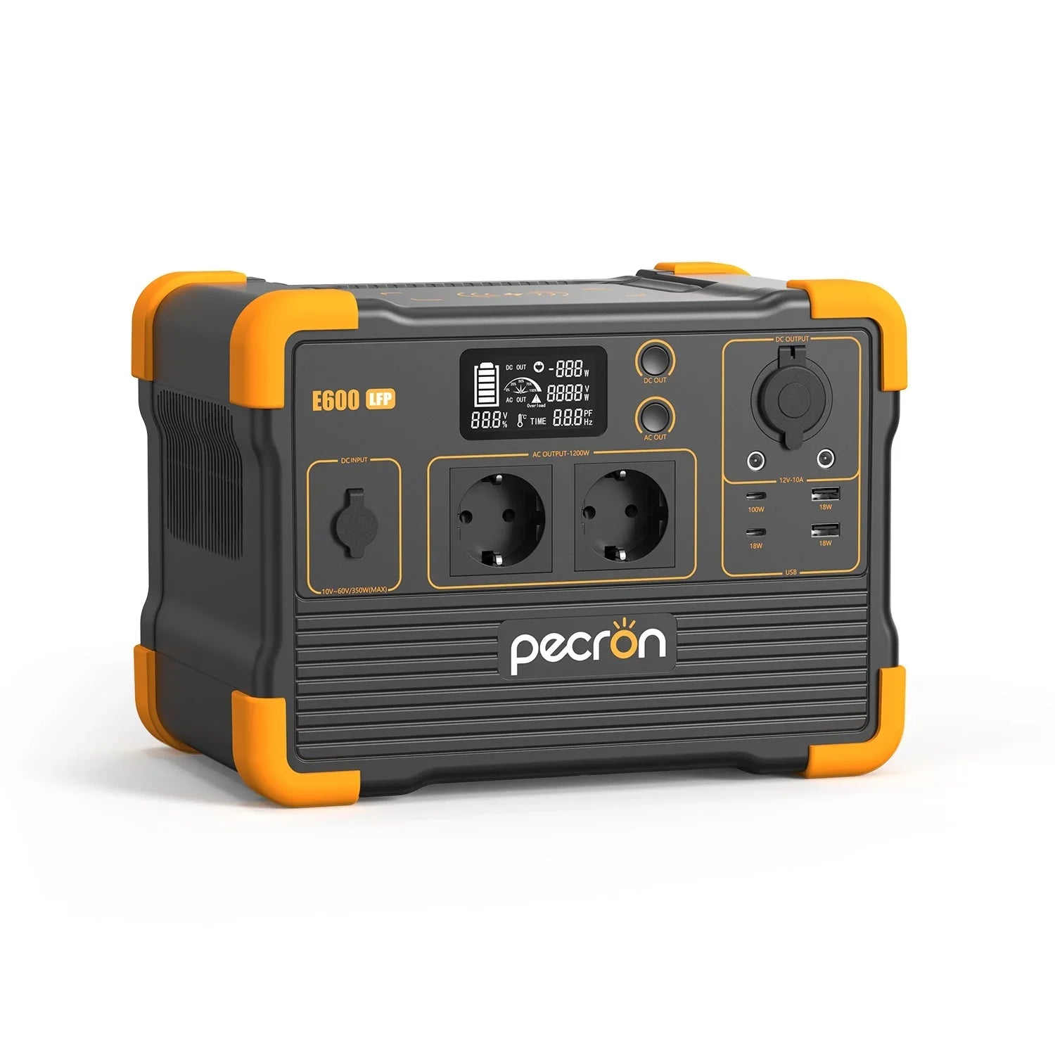 PECRON E600LFP Expandable Portable Power Station 1200W 614Wh - Pecron-eu