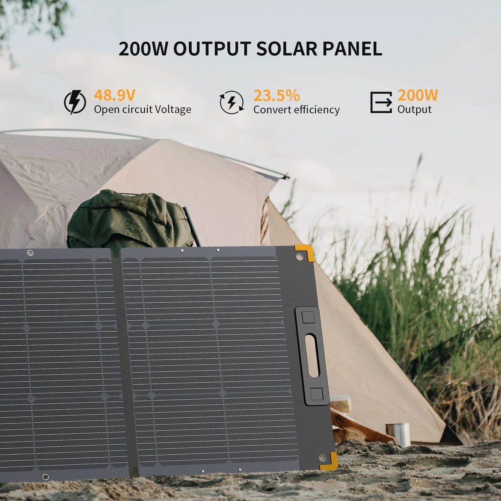 PECRON PV200 200W Portable Solar Panel Waterproof IP67 - Pecron-eu