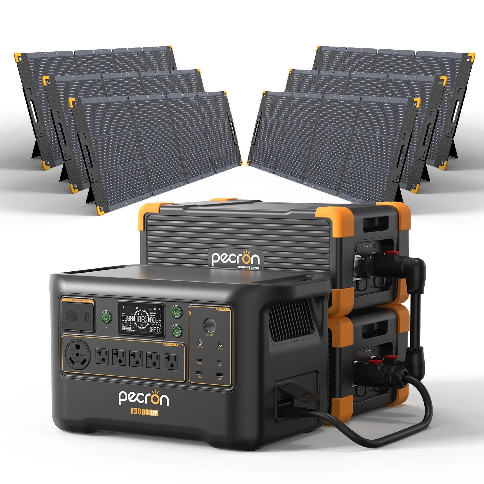 F3000LFP+200W solar Panel*6+EP3000-48V*2